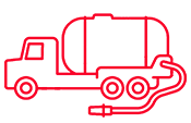 Septic service truck illustration
